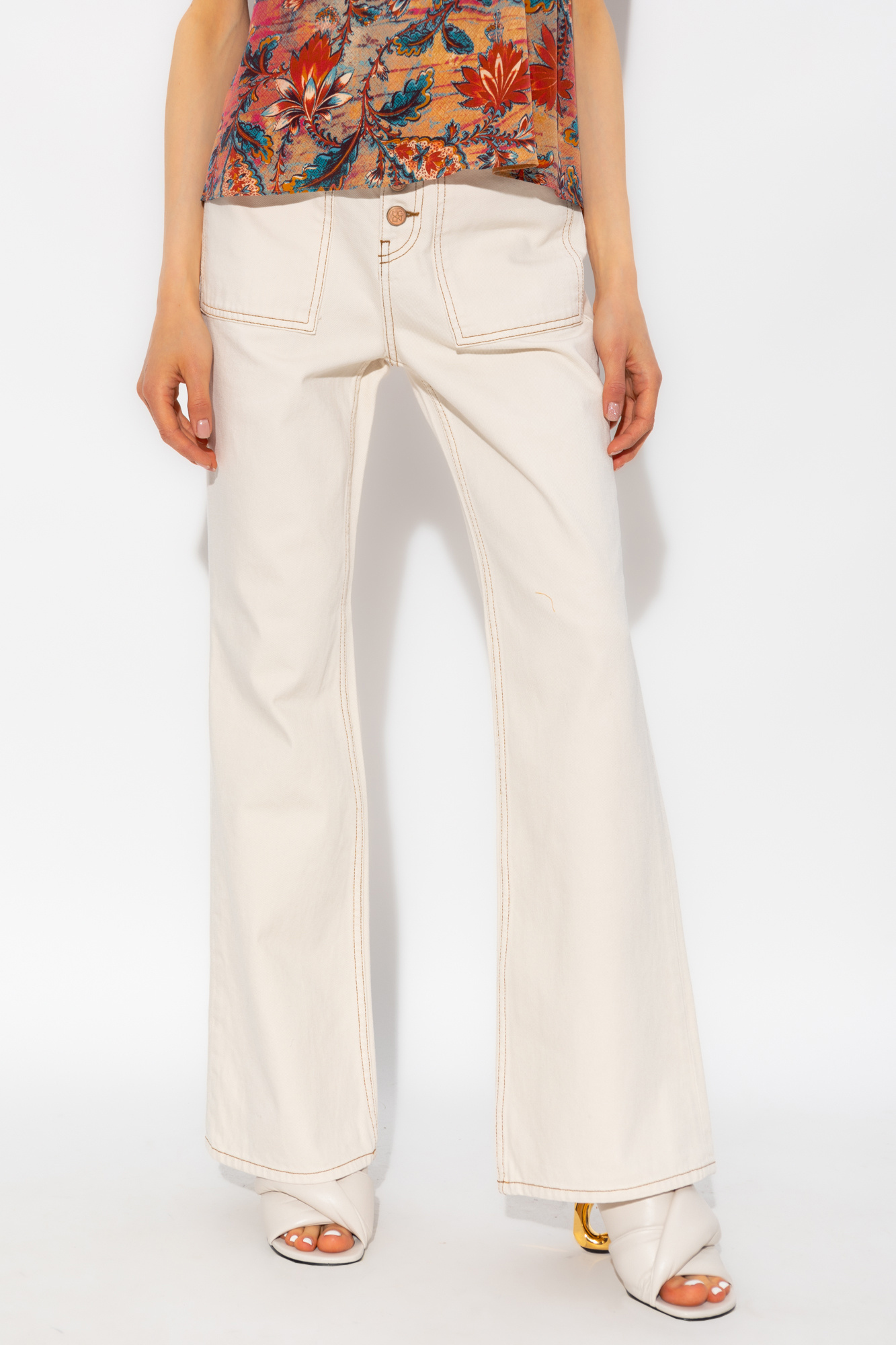 Ulla johnson discount cream palazzo pants